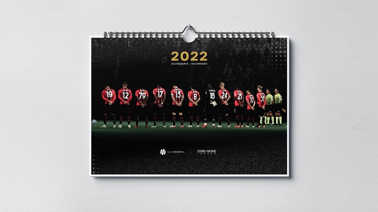  Kalendarz ścienny Amici Sportivi - edycja AC Milan